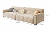 ELVANO Scandinavian Fabric Sofa