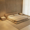 NERIVA Contemporary Fabric Bed Frame