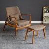AARHUS Scandinavian Leather Armchair