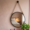 ORVENA Modern Metal Bathroom Mirror