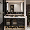 NAREVO Modern Metal Bathroom Vanity