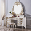 GULDROS Eclectic Dressing Table With Mirror