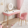 ROSAFLIRT Eclectic Dressing Table With Lighted Mirror