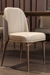 VELARO Contemporary Leather Dining Chair