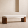 VARENO Scandinavian Leather Bench