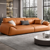 NAVERO Modern Leather Sofa