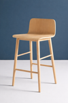 NORLEN Scandinavian Wooden Bar Stool