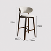VELARO Scandinavian Fabric Bar Stool