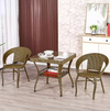 AVORA Contemporary Rattan Side Table
