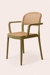 MANSPHIL Stackable Rattan-Style Armchair
