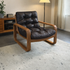 VELINO Modern Leather Armchair