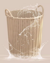 SOLVENA Japandi Plastic Laundry Hamper