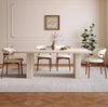 ELARA Wabi Sabi Travertine Dining Table