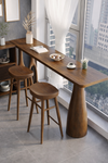VARIVO Scandinavian Wooden Bar Table