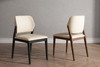 NORVIA Scandinavian Leather Dining Chair