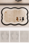 LUNARO Modern Fabric Bath Mat