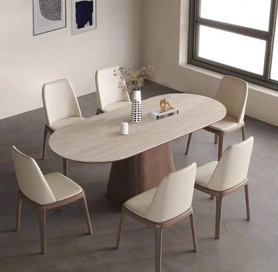 ASKERO Scandinavian Sintered Stone Dining Table