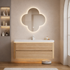 LUNARO Minimalistic Wooden Bathroom Vanity Set