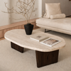 TAVINO Wabi Sabi Travertine Coffee Table