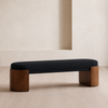 VARENO Scandinavian Leather Bench