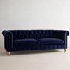 VELNO Scandinavian Velvet Sofa