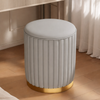 CREMO Modern Velvet Vanity Stool