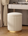 CREMO Modern Velvet Vanity Stool