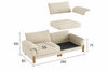 ORLENA Scandinavian Fabric Sofa