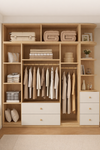 ORLIVO Scandinavian Wooden Wardrobe
