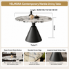 VELMORA Contemporary Marble Dining Table