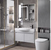 NOVIRA Contemporary Metal Bathroom Vanity