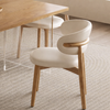 ALVIRA Scandinavian Leather Dining Chair