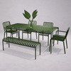 NORVEX Scandinavian Metal Outdoor Dining Table
