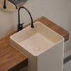 NOVIRA Contemporary Ceramic Pedestal Sink