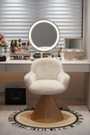 ELVIRA Modern Velvet Vanity Stool