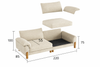 ORLENA Scandinavian Fabric Sofa