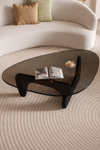 AVIRO Contemporary Marble Coffee Table