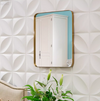 AUREN Modern Metal Bathroom Mirror