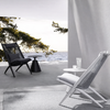 FLUORA Contemporary Rattan Armchair