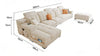NIVORA Minimalistic Fabric Sofa