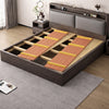 XINAO Modern Minimalist Wooden Storage Bed Frame