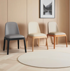 SÄVIK Scandinavian Leather Dining Chair