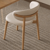 ALVIRA Scandinavian Leather Dining Chair