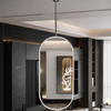 OVARO Modern Glass Floor Mirror