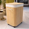 LUNARO Scandinavian Rattan Laundry Basket