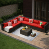LUMARO Contemporary Rattan Outdoor Sofa
