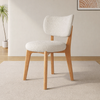 AURELIA Cream Style Upholstered Leather Dining Chair