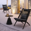 FLUORA Contemporary Rattan Armchair