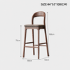 ARVINO Scandinavian Wooden Bar Stool
