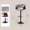 LAVERO Contemporary Metal Bar Stool